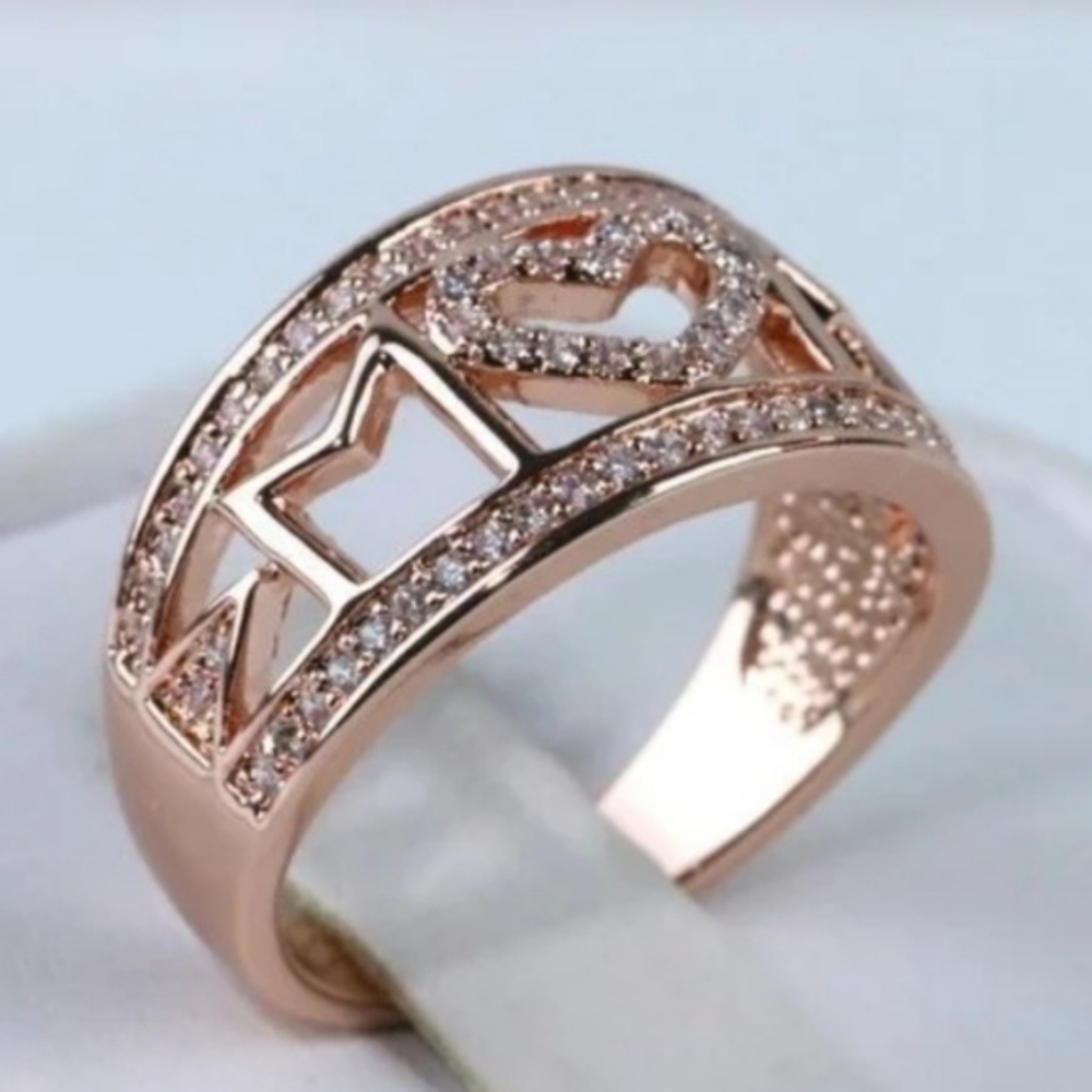 🎈2/$25 NWOT Mom Rose Colored Ring - Picture 7 of 8